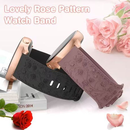 HB Flower Engraved Silicone Band - Image 5