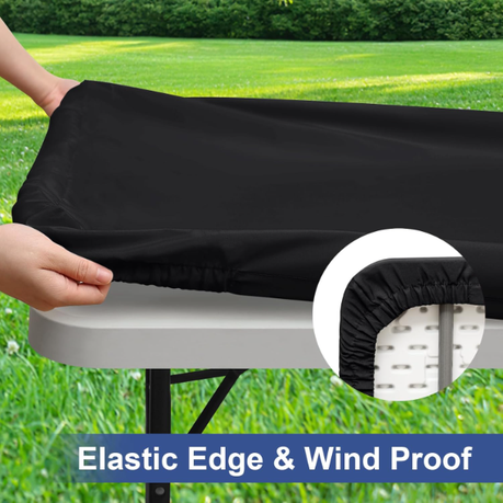 Hashbrown's Fitted Table Cover - Wrinkle Resistant and Washable - 1.8M - Image 3