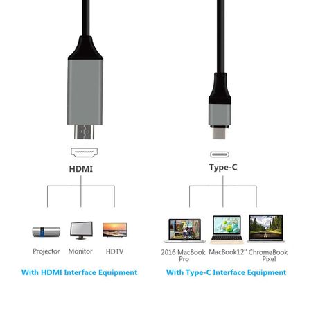 USB-C Type-c to HDMI 2.0 Cable 4K HDMI Cable - Image 3