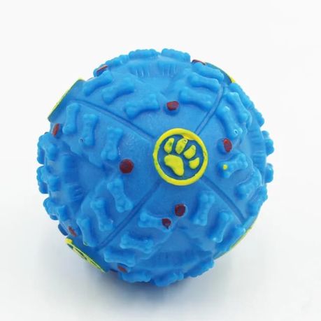 Pet Shrieking Sound Leakage Ball Teeth Bite Treat Dispensing Chew Toy - Black - Image 12