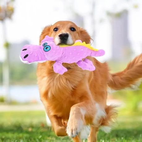 Cute Plush Toys Stuffed Animal Alligator Shape Pet Chew Toy - Image 13