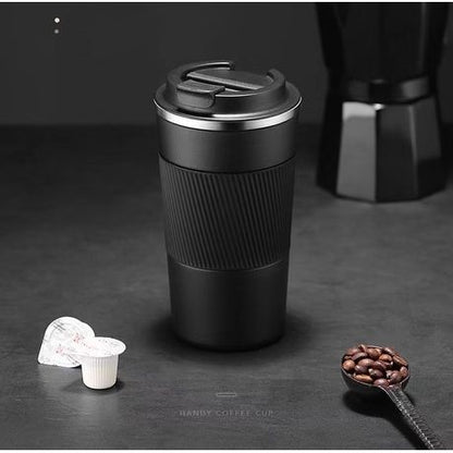 Insulated Travel Office Coffee Mug Stainless Steel Tumbler Cup 475ML - Image 3