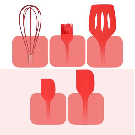 5 Piece - Premium Baking Prop Set - Non-Stick Silicone - Image 32