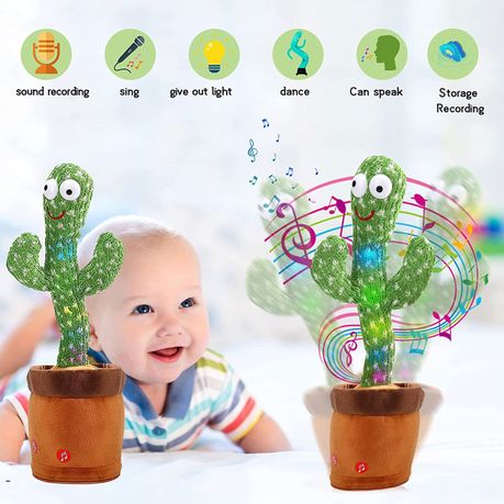 Dancing Cactus Baby Mimicking Recording Music Light Up Baby Interactive Toy - Image 4