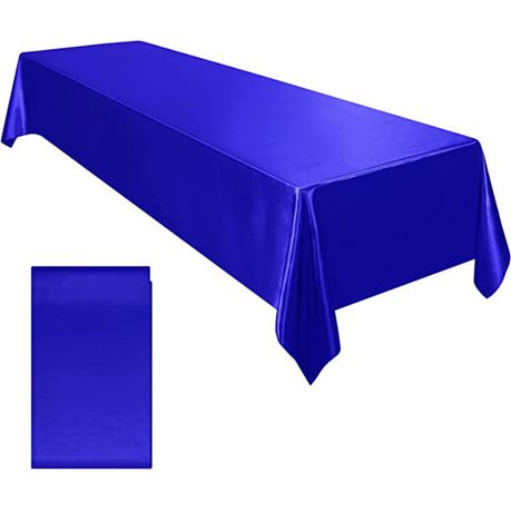 Rectangle Satin Party Tablecloth Table Cove 150.cm x 245.cm - Image 20