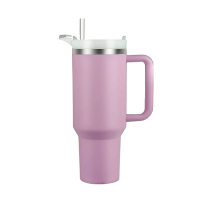 1.2L Tumbler with Handle Straw Lid, Stainless Steel Travel Mug - Image 49