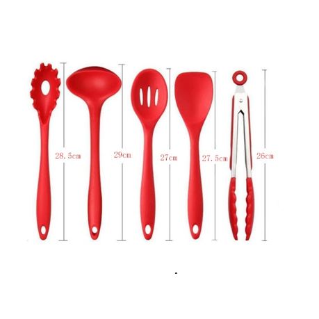 Nonstick Silicone Kitchen Utensils Set - 10 Piece - Image 3
