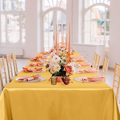 Rectangle Satin Party Tablecloth Table Cove 150.cm x 245.cm - Image 9