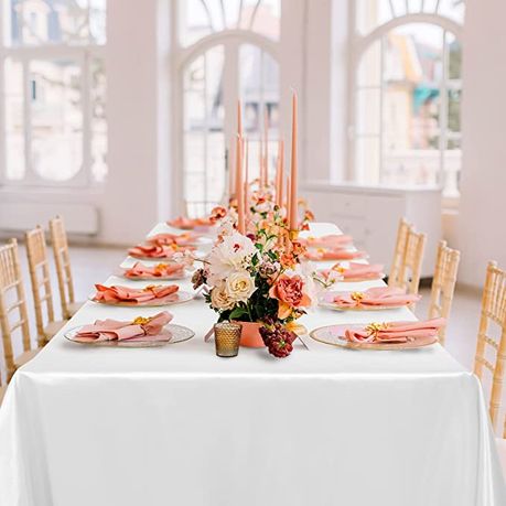 Rectangle Satin Party Tablecloth Table Cove 150.cm x 245.cm - Image 23