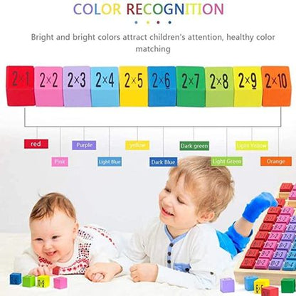 Kids Educational Wooden Multiplication Board Game Toy - Image 2