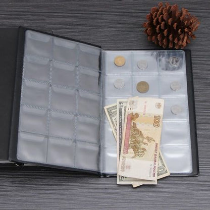 Hobby Office 150 Pockets Coin Collection Album Holder - Black(15cm) - Image 3