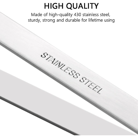 HASHBROWN'S 2 Piece Fish Bone Tweezers Stainless Steel - Image 5