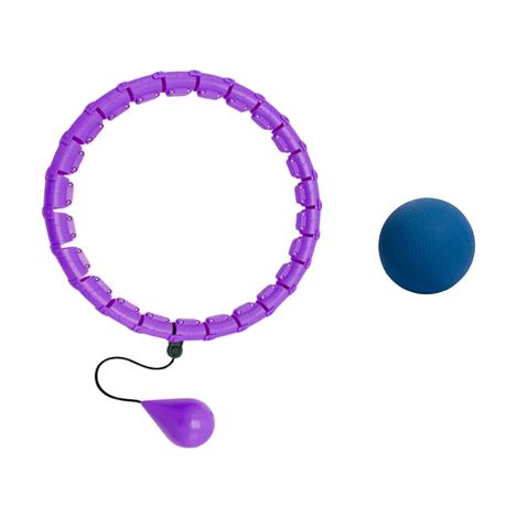 Fat Burning Smart Fitness Hula Hoop with Mini Deep Tissue Massage Ball - Image 9