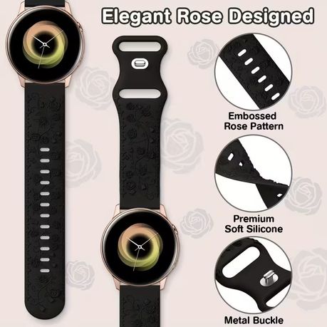 HB Flower Engraved Silicone Band - Image 9