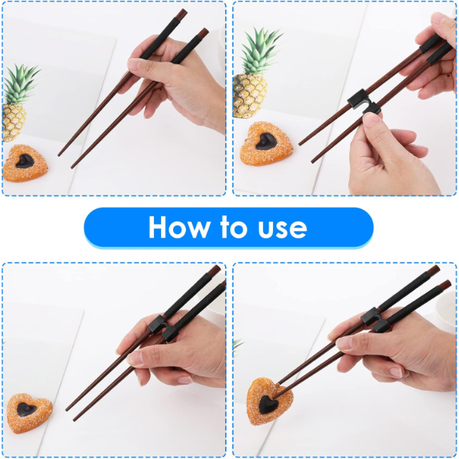 HASHBROWN'S 5 Piece Reusable Chopsticks Helpers - Image 5