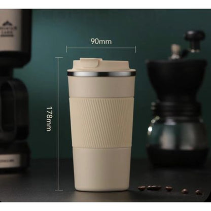 Insulated Travel Office Coffee Mug Stainless Steel Tumbler Cup 475ML - Image 16