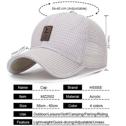 Sport Fashion Lightweight Adjustable Breathable Running Baseball Cap - Image 18