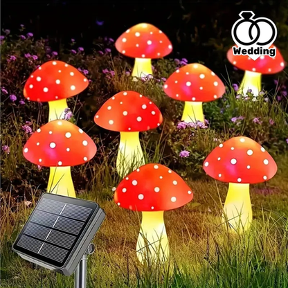 HASHBROWN'S 8 Solar Mushroom Garden Lights - Image 5