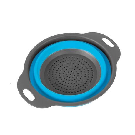 300 x 240cm Drain Basket Collapsible Colander and Strainer KT32121 - Blue