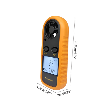 Lightweight Handheld Digital Wind Speed Meter Anemometer With LCD Backlight - Image 6