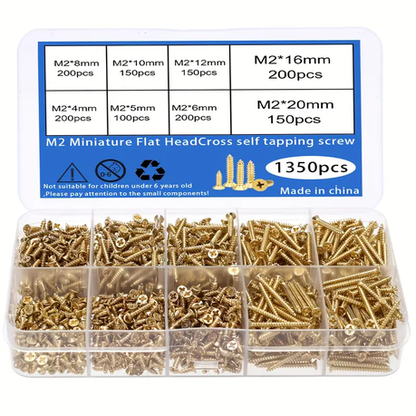 HB 1350 Piece Golden Self-Tapping Screws