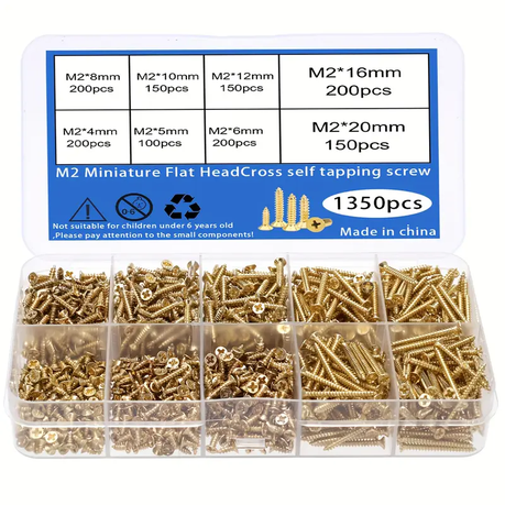HB 1350 Piece Golden Self-Tapping Screws