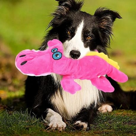 Cute Plush Toys Stuffed Animal Alligator Shape Pet Chew Toy - Image 7