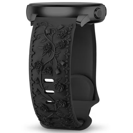 HB Flower Engraved Silicone Band