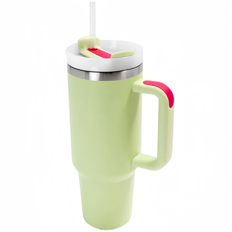 1.2L Tumbler with Handle Straw Lid, Stainless Steel Travel Mug - Image 44