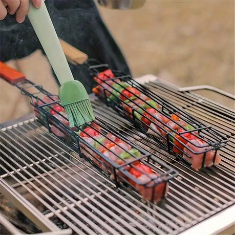 HASHBROWN'S 2pcs BBQ Basket with Wooden Handle - Image 8