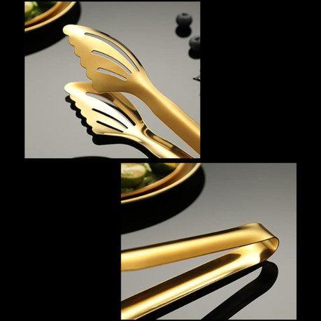 HASHBROWN'S Stainless Steel Butterfly Tong - Gold - Image 6