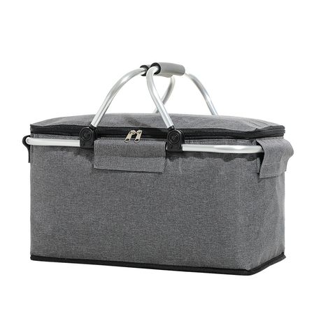 Foldable Foil Insulated Picnic Basket Food Beverage Carrier Bag Cooler Bag - Image 8