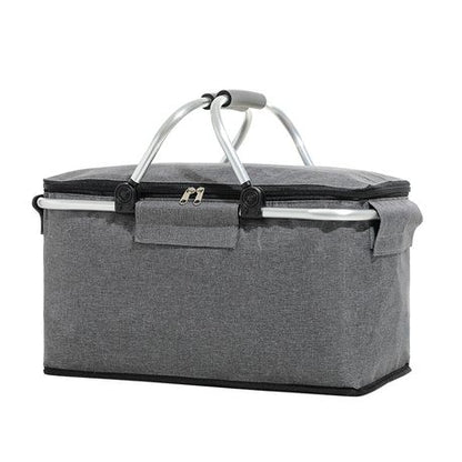Foldable Foil Insulated Picnic Basket Food Beverage Carrier Bag Cooler Bag - Image 8