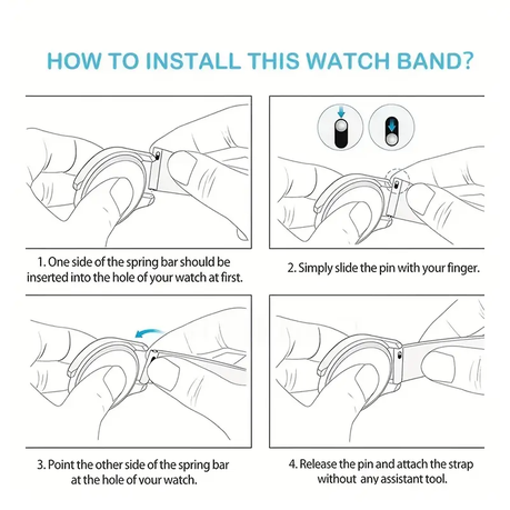 HB 22mm Watch Strap Compatible with Samsung Huawei & Garmin Watches - Image 6