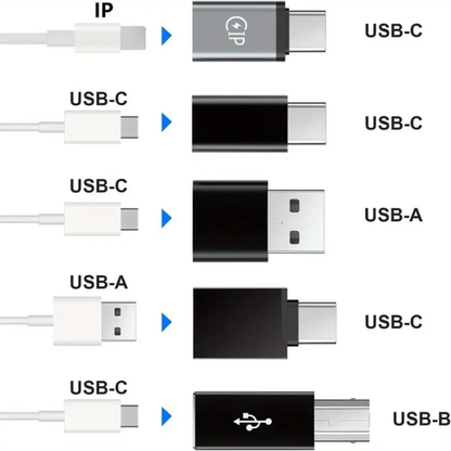 HASHBROWN'S 5pcs USB A to USB C Adapters - Image 4
