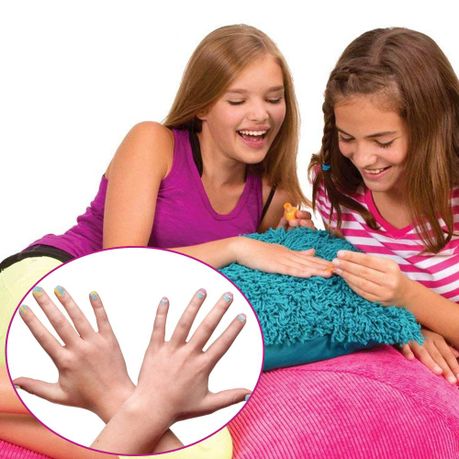 Glam Salon Fun Nail Polish Dryer Kit Girls Manicure Pedicure Glitter Set - Image 4