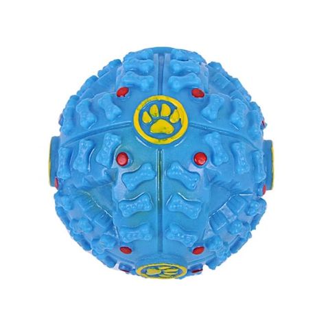 Pet Shrieking Sound Leakage Ball Teeth Bite Treat Dispensing Chew Toy - Black - Image 11
