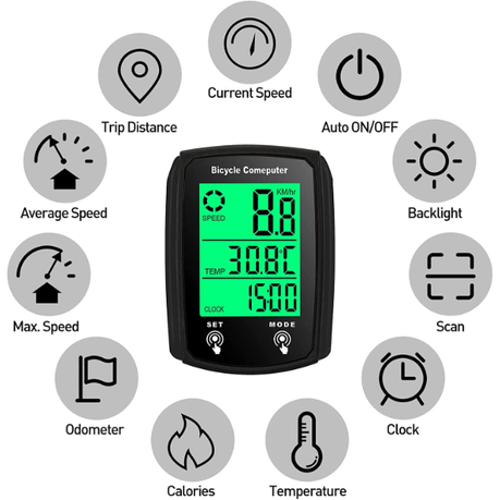 HASHBROWN'S LCD Bicycle Speedometer - Image 6