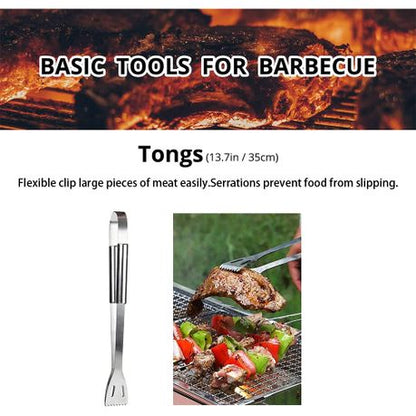 Stainless Steel Professional Barbecue Grilling Set in Carrying Bag - 5 Pcs - Image 4