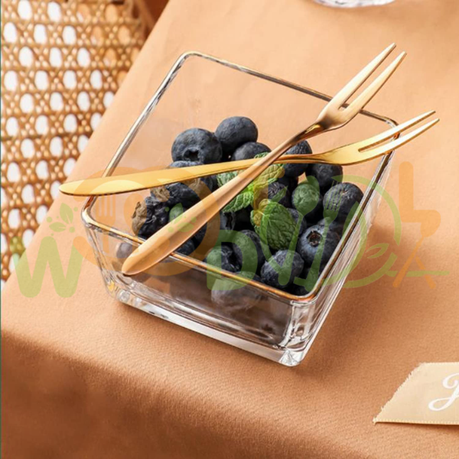 HASHBROWN'S 8PCS Set of Golden Stainless Steel Fruit Forks - Image 10