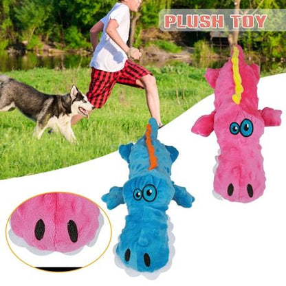 Cute Plush Toys Stuffed Animal Alligator Shape Pet Chew Toy - Image 9