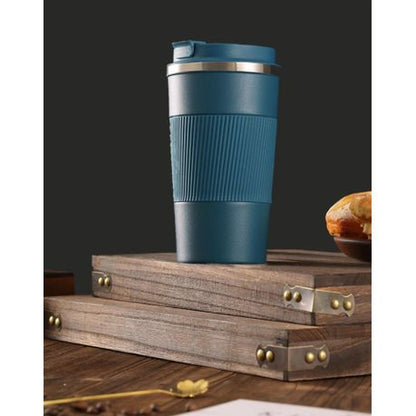 Insulated Travel Office Coffee Mug Stainless Steel Tumbler Cup 475ML - Image 8