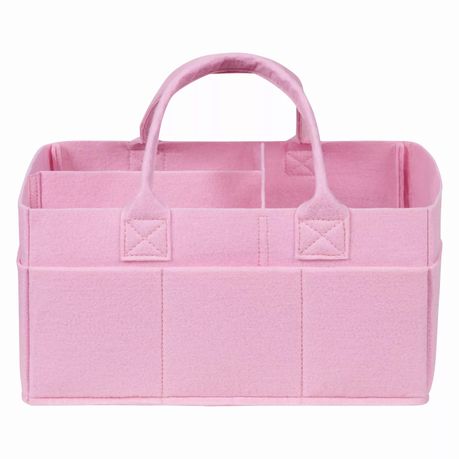 Felt Baby Diapper Nappy Organizer - Pink - Image 2