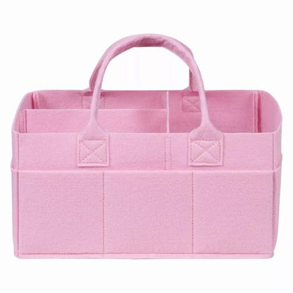 Felt Baby Diapper Nappy Organizer - Pink - Image 2