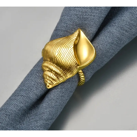 HASHBROWN'S 4 Piece Nautical Delight Cast Iron Napkin Rings - Image 3