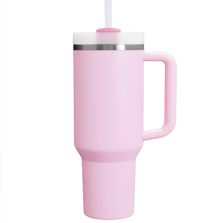 1.2L Tumbler with Handle Straw Lid, Stainless Steel Travel Mug - Image 62