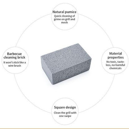 Camping Braai BBQ Cleaning Pumice Stone 4 Piece Set - Image 3