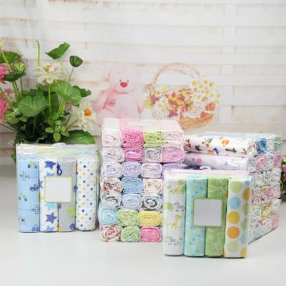 4 Piece Baby Receiving Cotton Muslin Swaddle Blanket - Blue - Image 3