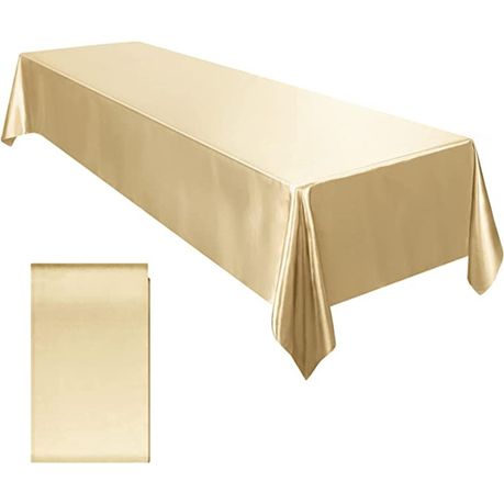 Rectangle Satin Party Tablecloth Table Cove 150.cm x 245.cm - Image 2