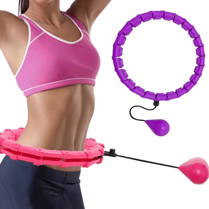 Fat Burning Smart Fitness Hula Hoop with Mini Deep Tissue Massage Ball - Image 8